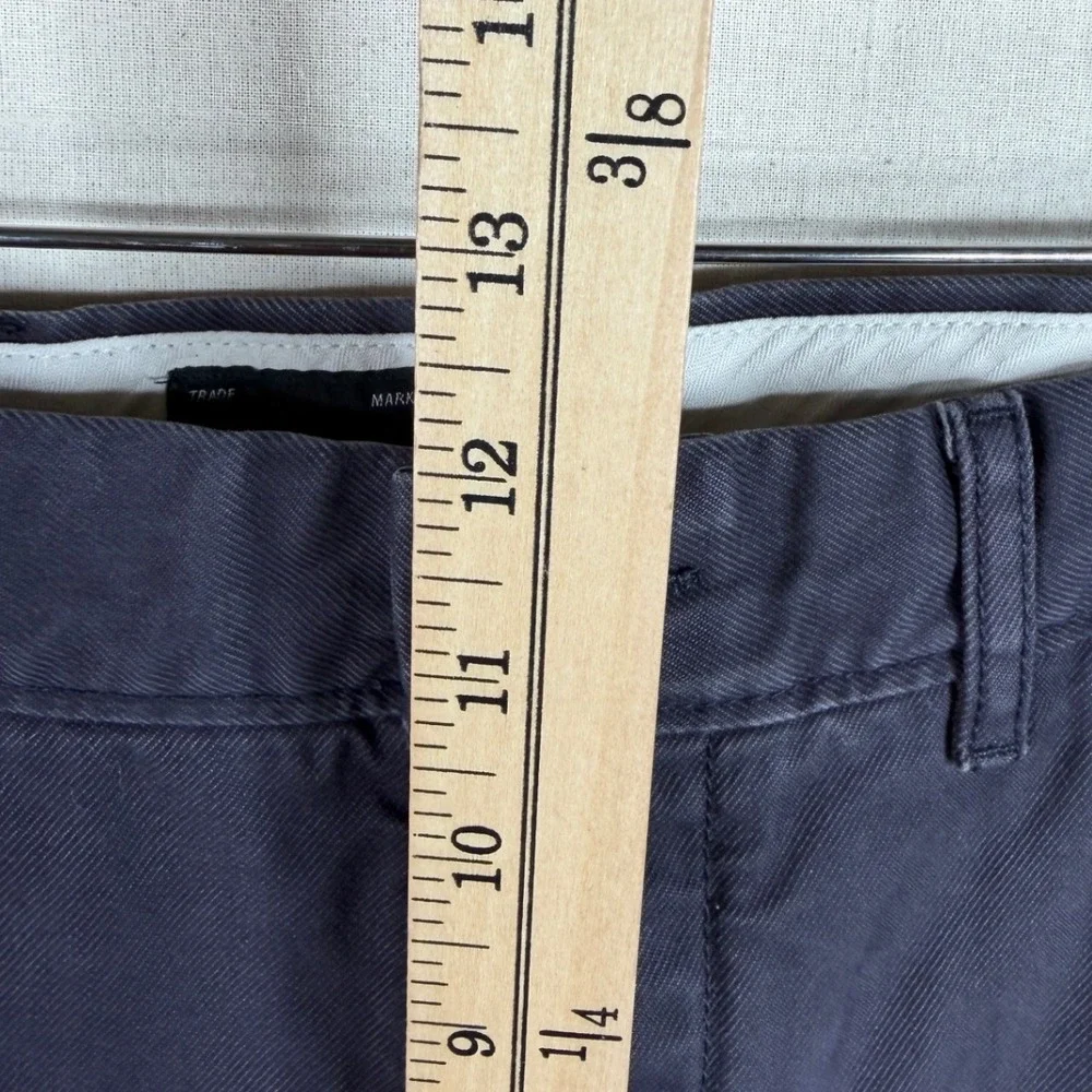 J. Crew Mens Straight‎ Leg Pants size 34X30 Purple-Gray